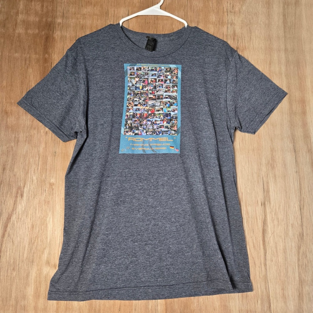 Porsche 75th Anniversary Rommel Making Friends Everywhere T-Shirt Grey M